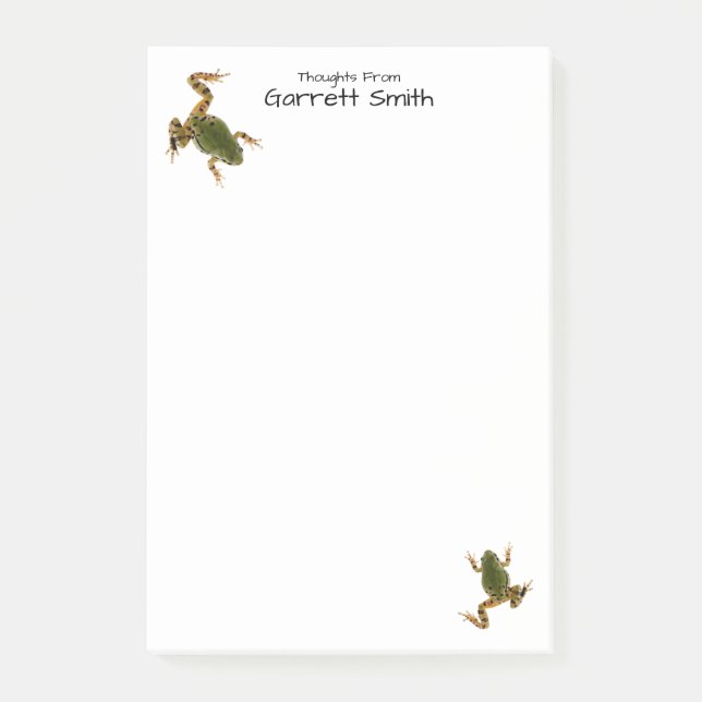 Post-it® Photographies de grenouille verte de l'Escalade op (Devant)