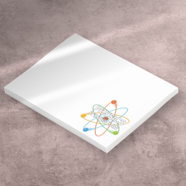 Post-it® PHYSIQUE C'EST LA LOI Citation scientifique drôle (PHYSICS IT'S THE LAW Funny Science Quote Post-it Notes)