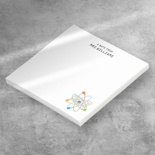 Post-it® PHYSIQUE PERSONNALISÉE C'EST LA LOI Science (Personalized PHYSICS IT'S THE LAW Science Post-it Notes)