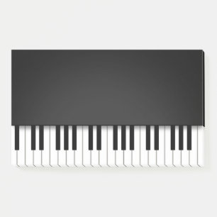 Post-it® Piano Keyboard Fun Black Music Notes