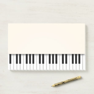 Post-it® Piano Keyboard Fun Ivory Music Notes