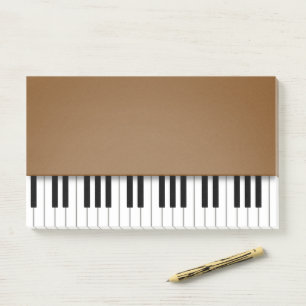 Post-it® Piano Keyboard Fun Musique Brown