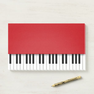 Post-it® Piano Keyboard Fun Red Music