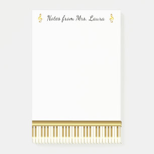 Post-it® Piano Keyboard instrument de musique Gold pour pia