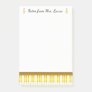 Post-it® Piano Keyboard instrument de musique Gold pour pia