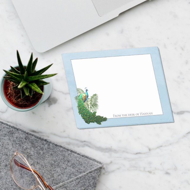 Post-it® Pic Vibrant | Notes personnalisées bleues (Créateur téléchargé)