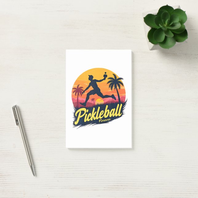 Post-it® Pickleball Forever Coucher de soleil  (Bureau)