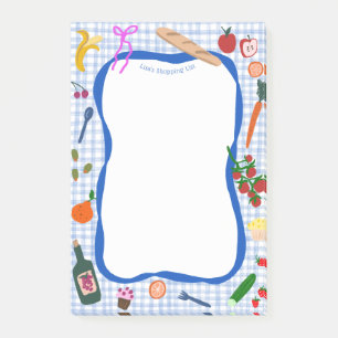 Post-it® Picnic Gingham Mignon LISTE DE COURSES PERSONNALIS