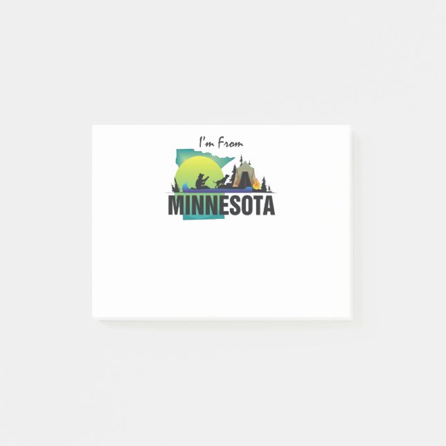 Post-it® PIÈCE EN T je suis le Minnesota (Devant)