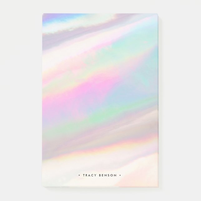 Post-it® Pierre précieuse opale iridescente holographique p (Devant)