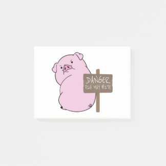 Post-it® Pig May Bite Post-It Notes