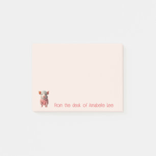 Post-it® Piggy Teacup Cute Personnaliser Post-it Notes