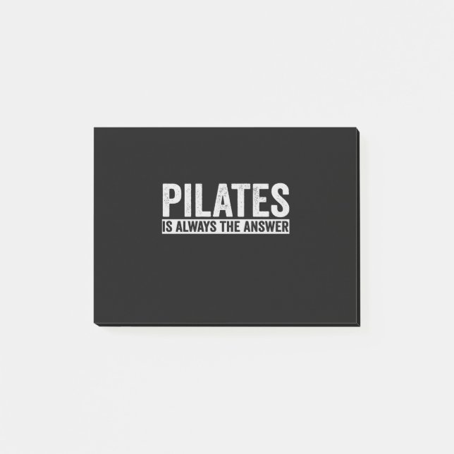 Post-it® Pilates est toujours la réponse Cadeau drôle (Devant)