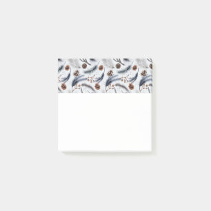 Post-it® Pine Cones et aiguilles de pin Motif d'hiver