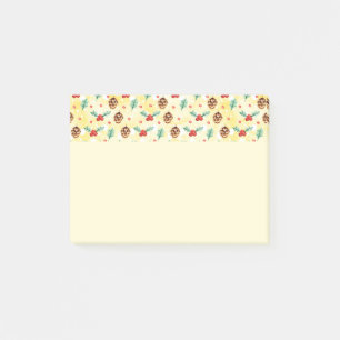 Post-it® Pine Cones et Motif de Noël Holly