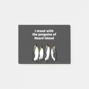 Post-it® Pingouins contre les tarifs douaniers anti Trump J