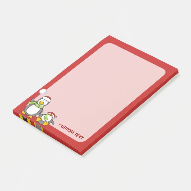 Post-it® Pingouins de Noël (Incliné)