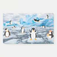 pingouins mignons dans la glace de l'Antarctique