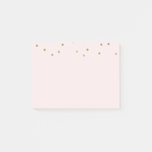 Post-it® Pink Blush Gold Sparkt Confetti (Devant)