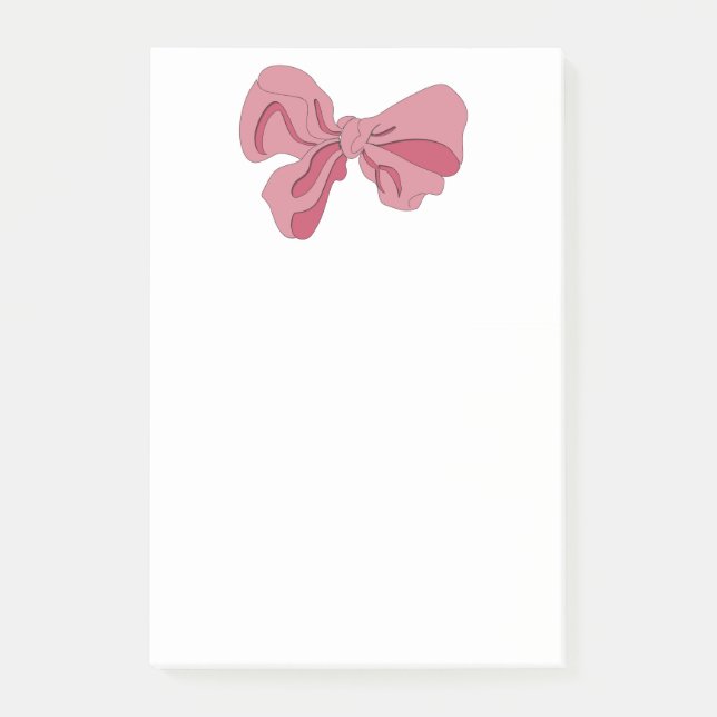 Post-it® Pink Bow Notepad (Devant)