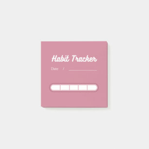 Post-it® Pink Cute Habit Tracker