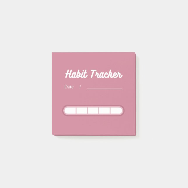 Post-it® Pink Cute Habit Tracker (Devant)