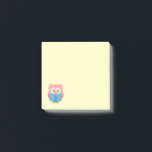 Post-it® Pink cute reading<br><div class="desc">Cute pink reading owl cute design for a young girl. Cute animal design.</div>