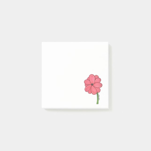 Post-it® Pink Flower Full (Devant)