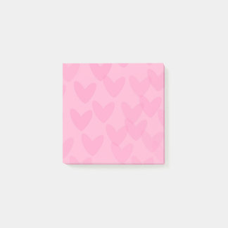 Post-it® Pink Hearts Sticky (Post it) Notes