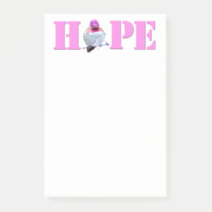 Post-it® Pink HOPE Hummingbird Photo 4x6 Notes