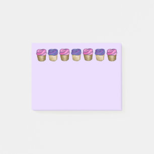 Post-it® Pink Purple Cupcake Cupcake Fooke Post Son