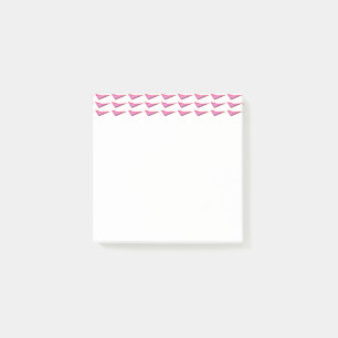 Post-it® Pink Steel Art patins à notes blanches