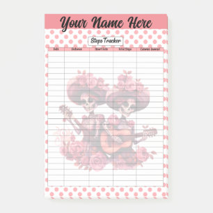 Post-it® Pink Sugar Sketch Steps Tracker
