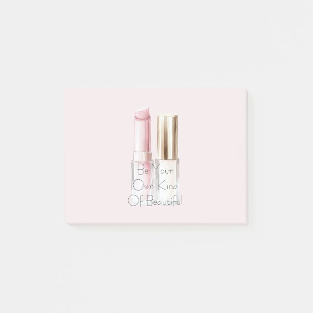 Post-it® Pink White Lipstick Ivory Nail Polish (Devant)