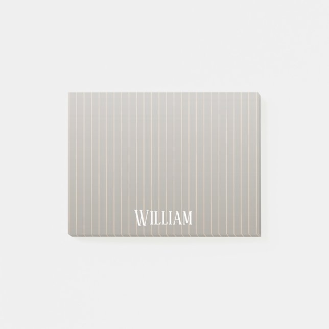 Post-it® Pinstripes beiges personnalisées (Devant)