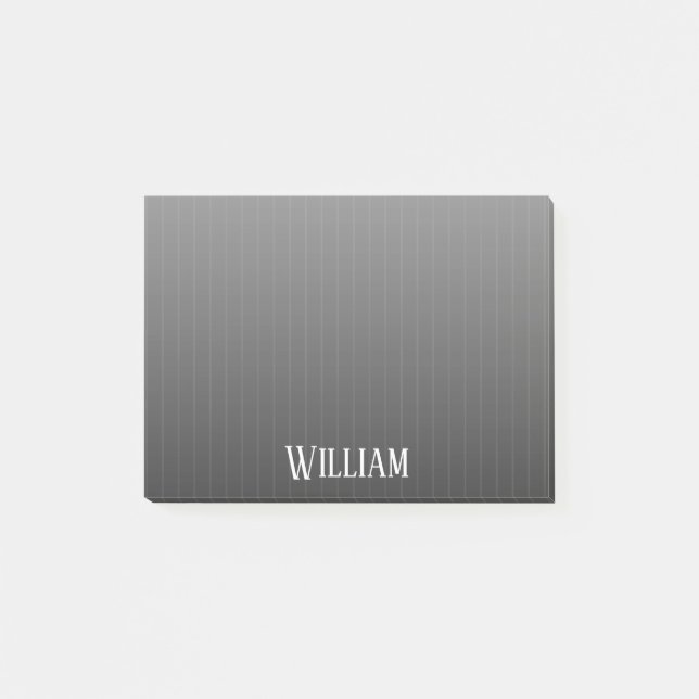 Post-it® Pinstripes noires (Devant)
