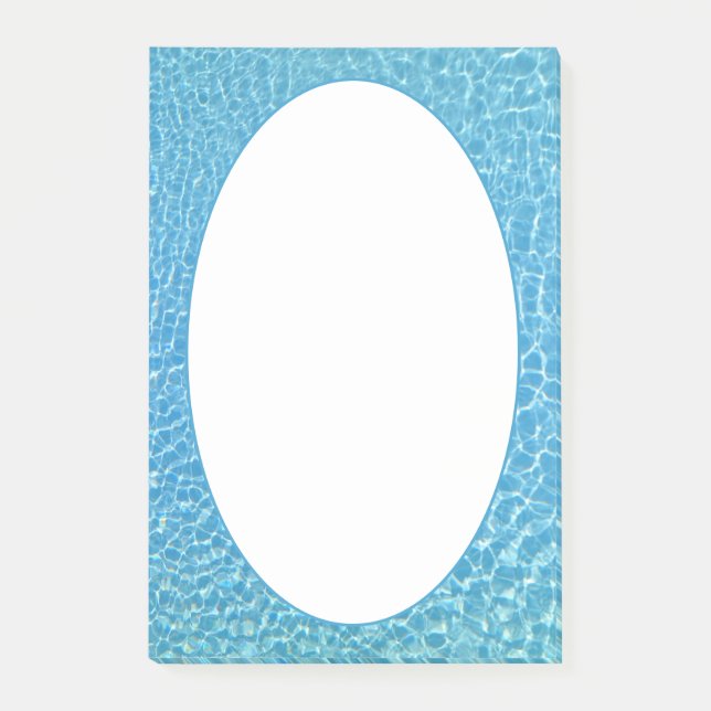 Post-it® Piscine Cool Eau bleue Imprimer (Devant)