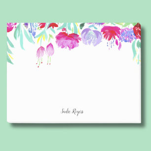 Post-it® Pivoines et Fleurs Personnalisées
