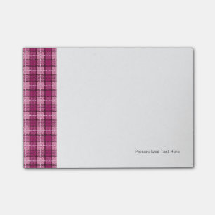 Post-it® Pixel Plaid_Magenta-Black