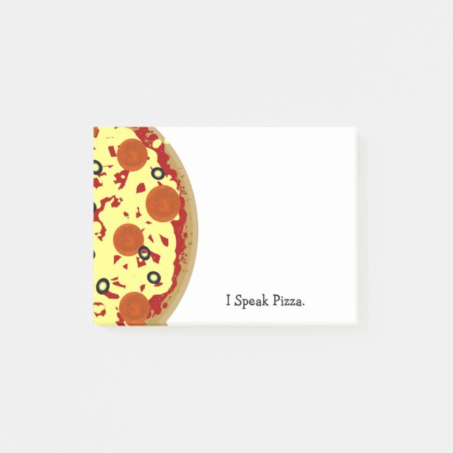 Post-it® Pizza Sticky Notes (Devant)