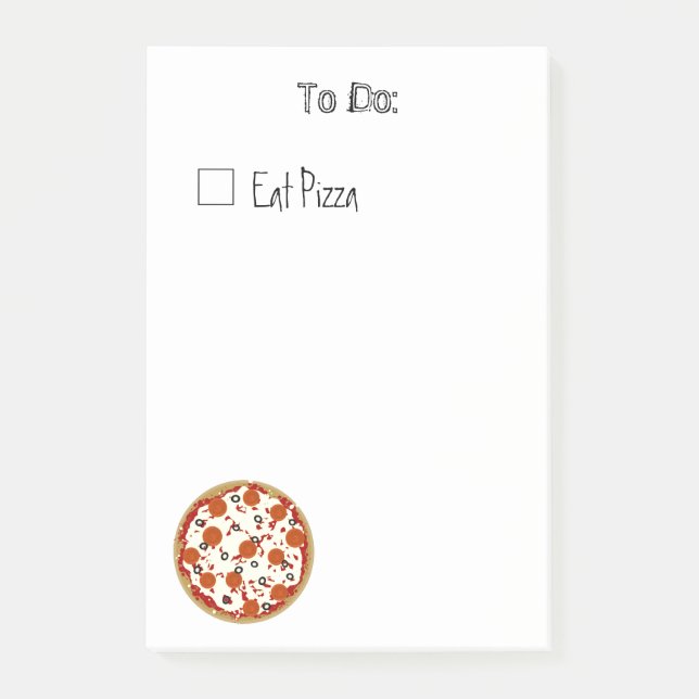 Post-it® Pizza Sticky Notes (Devant)