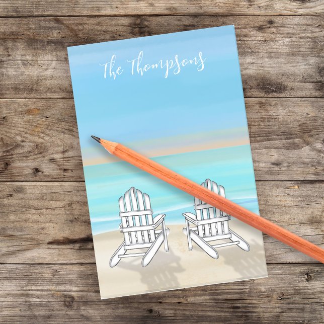 Post-it® Plage Aquarelle Ocean Seashore Adirondddchers (Créateur téléchargé)