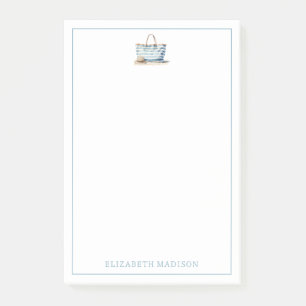 Post-it® Plage Bleu et Bleu Blancs Fourre-tout