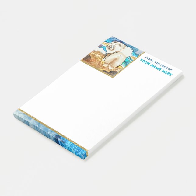 Post-it® PLAGE DE REPOS FACE crème chow (Incliné)