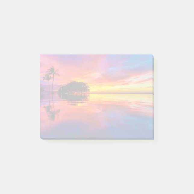 Post-it® Plage majestueuse du coucher du soleil | Wailea, (Devant)