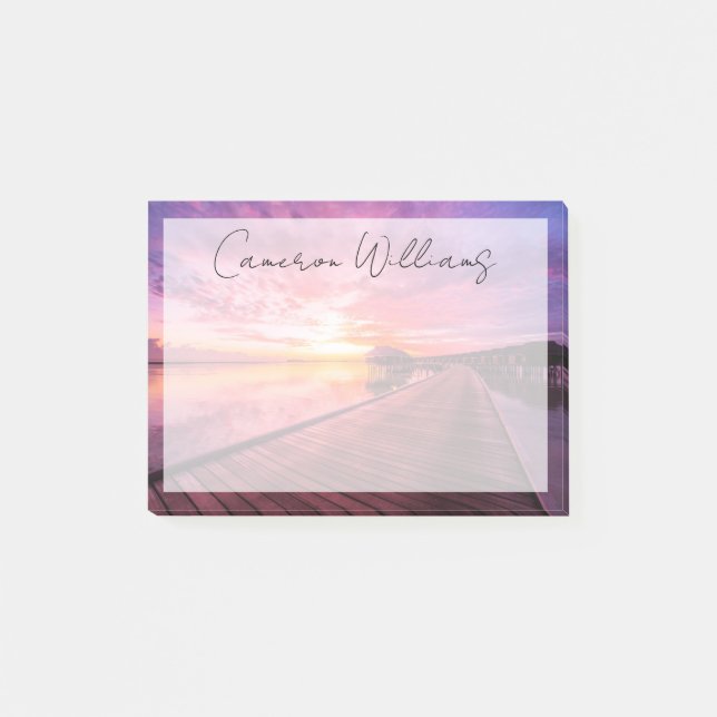 Post-it® Plages tropicales | Coucher de soleil aux Maldives (Devant)