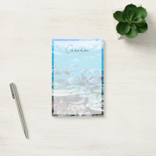 Post-it® Plages tropicales   Esturgeon Parmi le corail