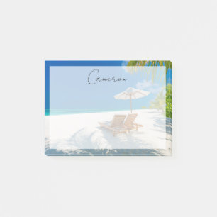 Post-it® Plages tropicales   Plage de chaises longues Bora