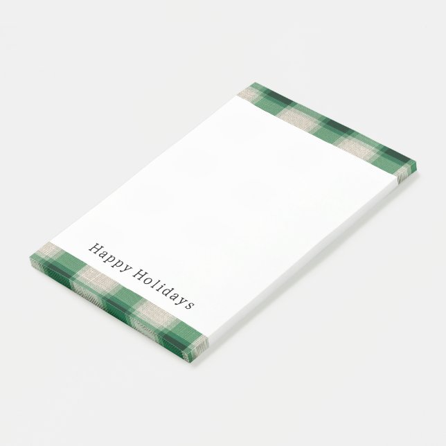 Post-it® Plaid à la crème verte (Incliné)