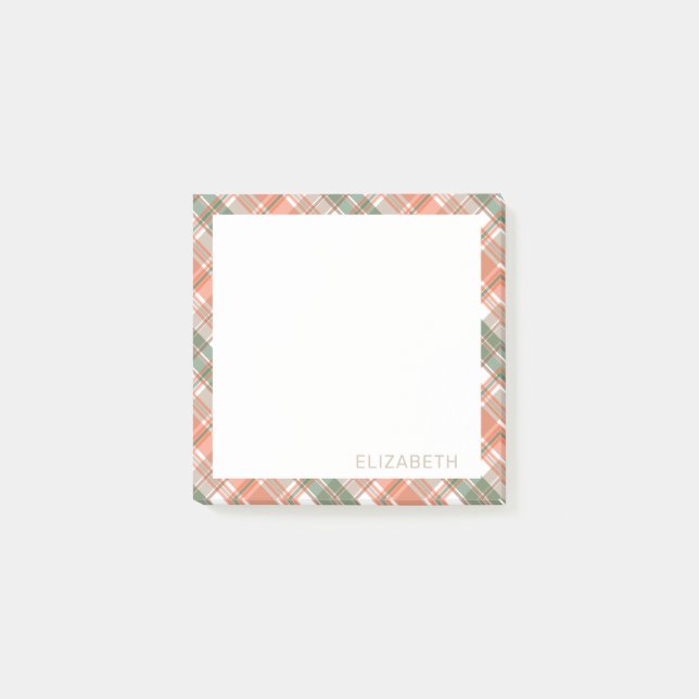 Post-it® Plaid couleur automne (Devant)